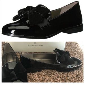 Bandolino patent leather loafers